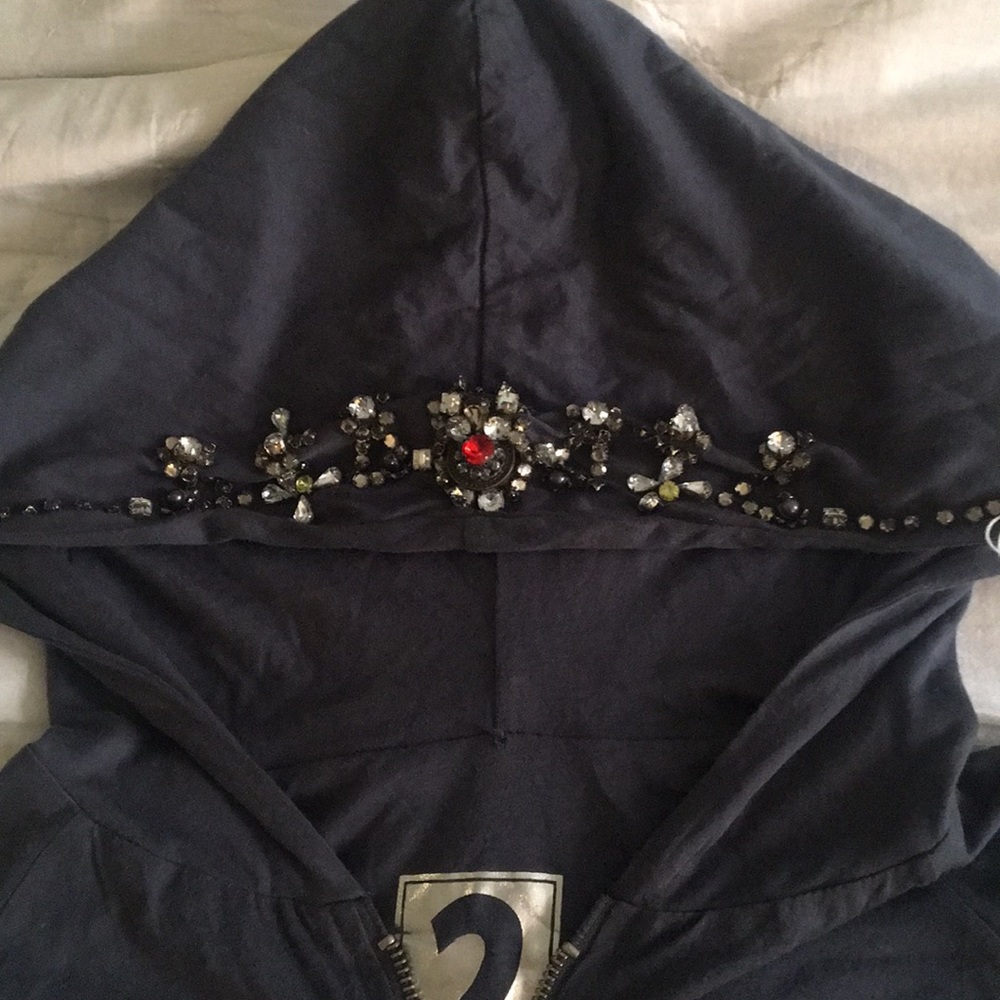 Bejeweled Zip Up Hoodie